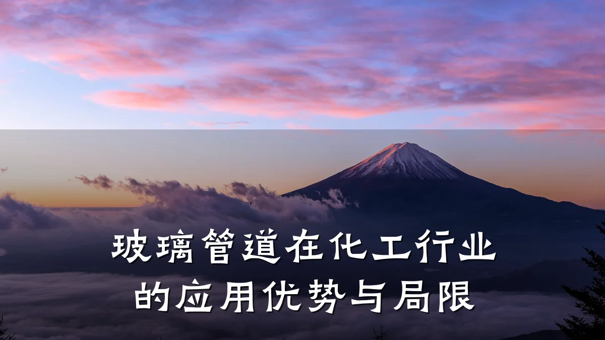 玻璃管道在化工行业的应用优势与局限