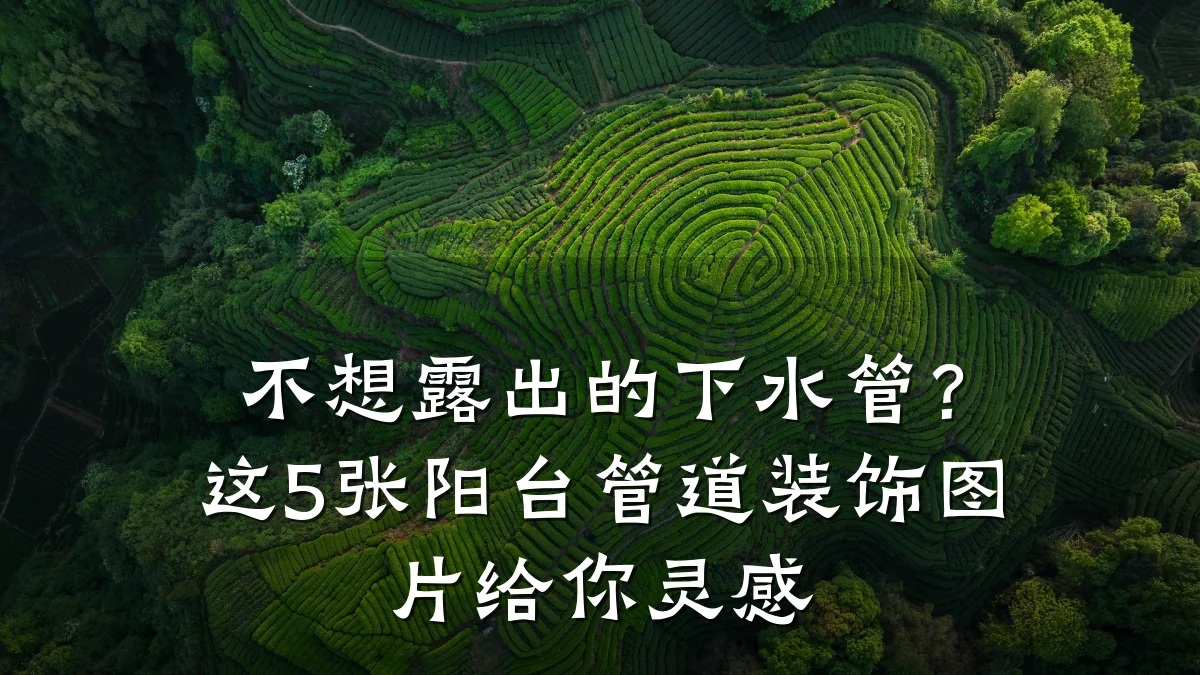 不想露出的下水管?这5张阳台管道装饰图片给你灵感