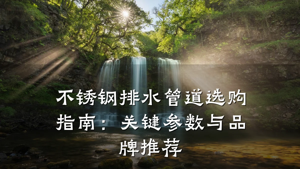 不锈钢排水管道选购指南:关键参数与品牌推荐