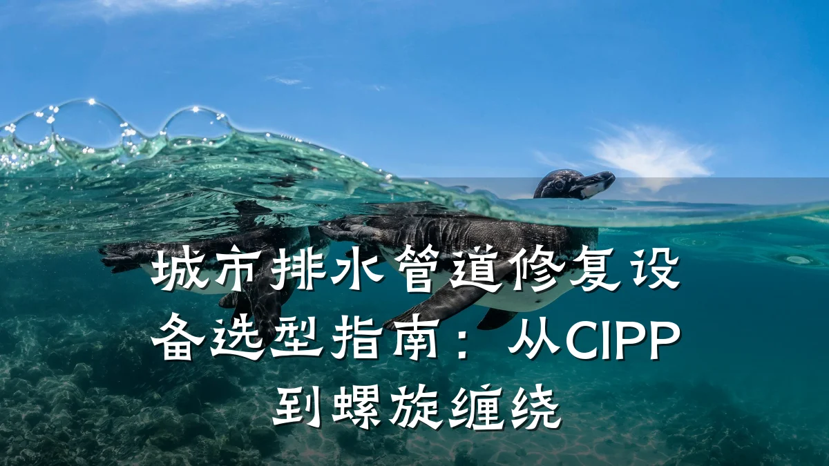城市排水管道修复设备选型指南:从CIPP到螺旋缠绕