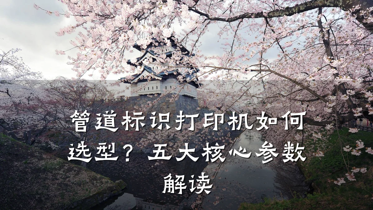 管道标识打印机如何选型?五大核心参数解读