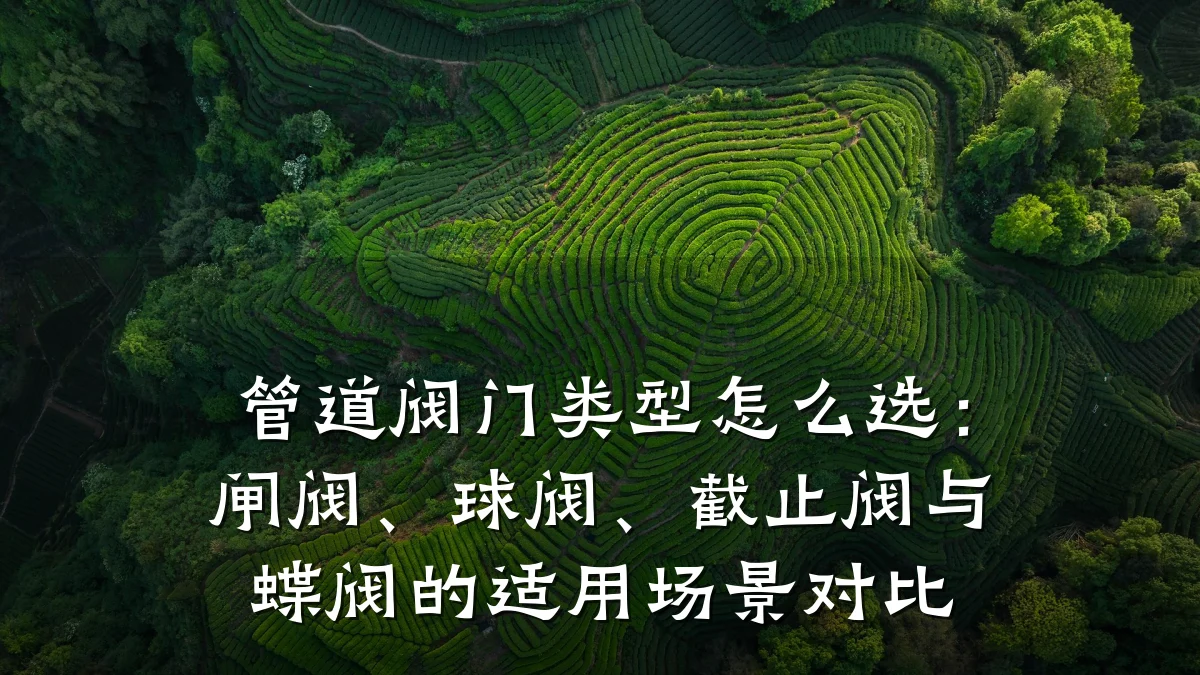 管道阀门类型怎么选：闸阀、球阀、截止阀与蝶阀的适用场景对比