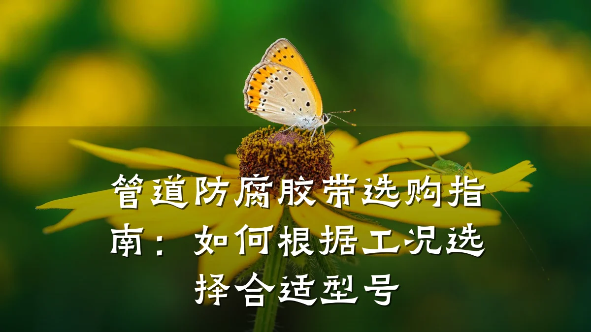 管道防腐胶带选购指南:如何根据工况选择合适型号