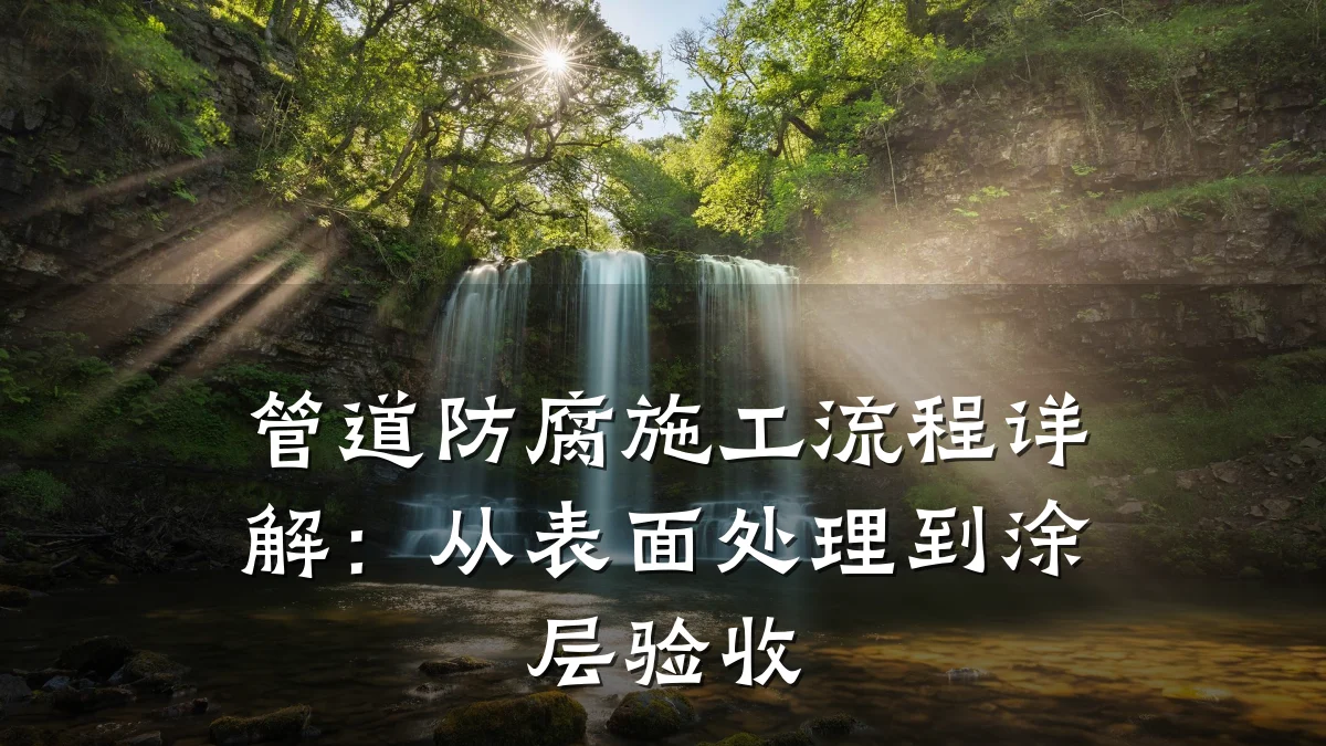 管道防腐施工流程详解:从表面处理到涂层验收