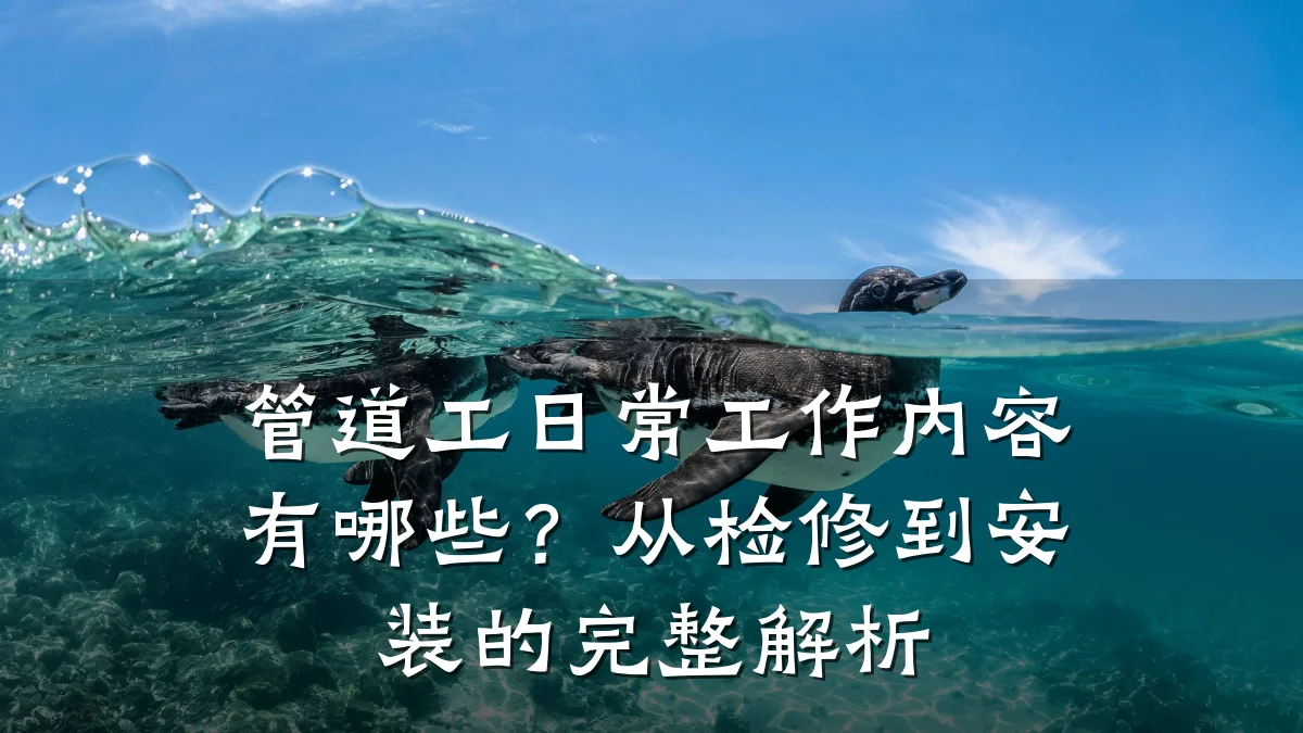 管道工日常工作内容有哪些?从检修到安装的完整解析