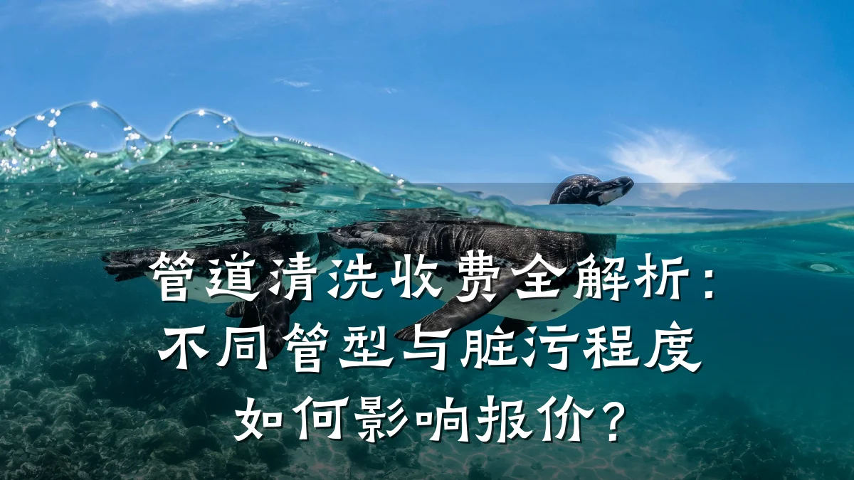 管道清洗收费全解析:不同管型与脏污程度如何影响报价?