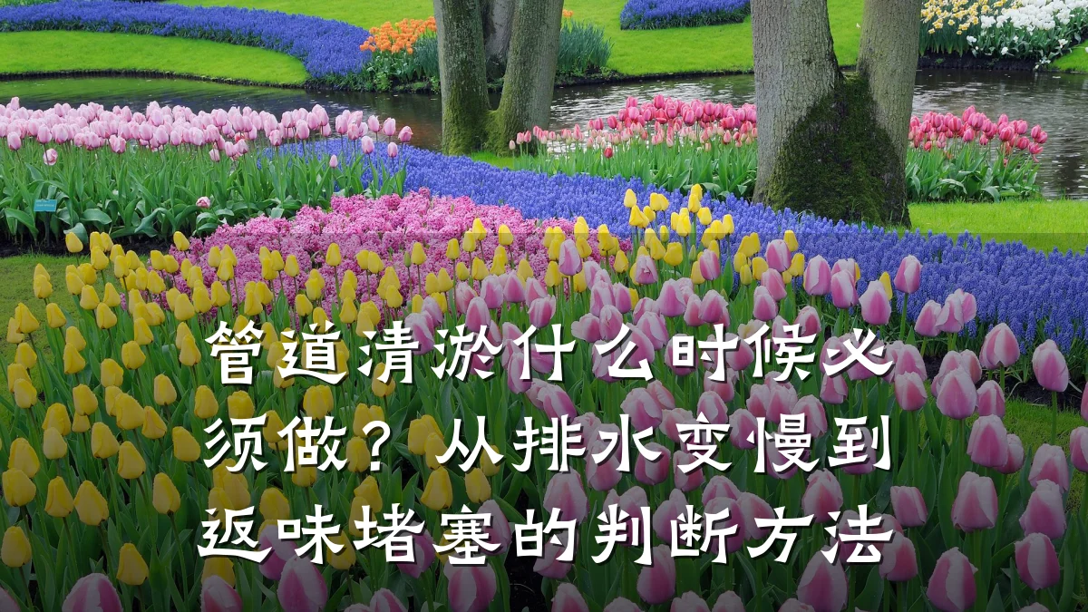 管道清淤什么时候必须做?从排水变慢到返味堵塞的判断方法