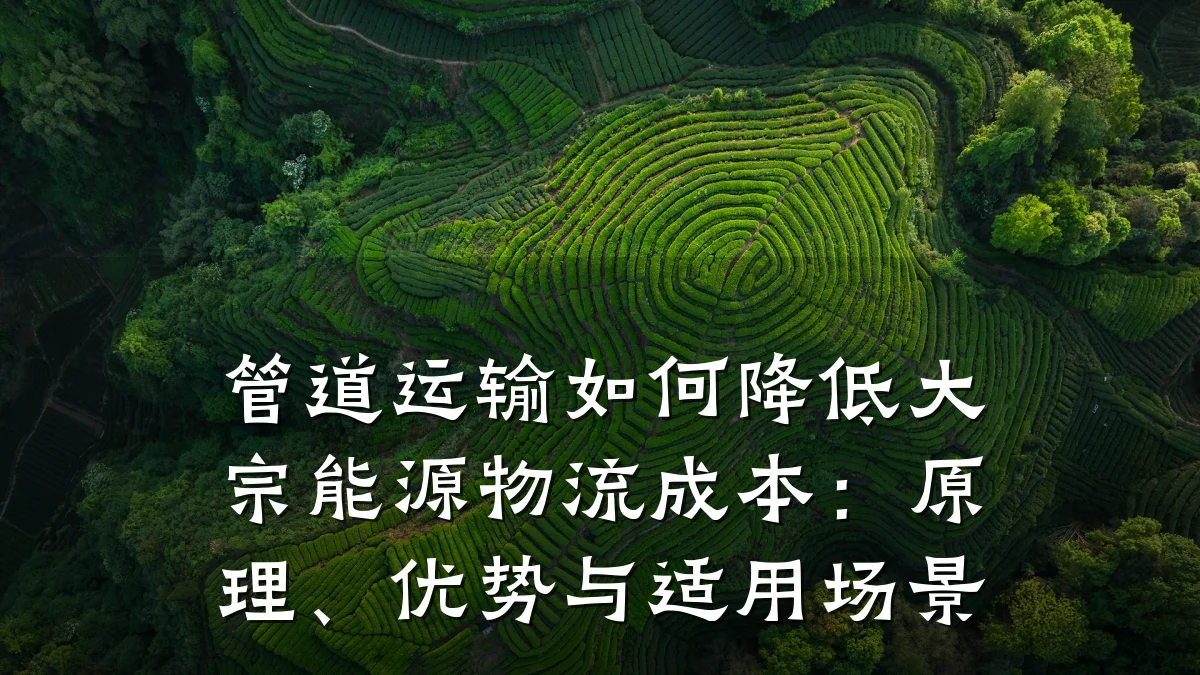 管道运输如何降低大宗能源物流成本：原理、优势与适用场景