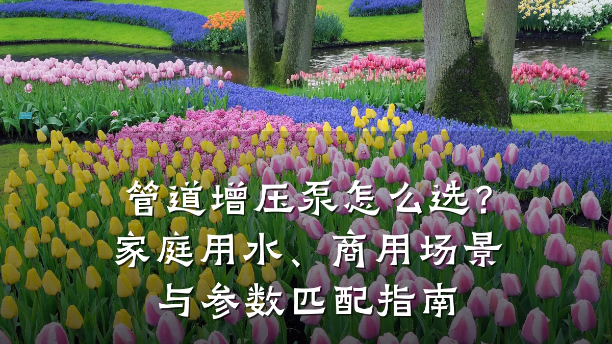 管道增压泵怎么选？家庭用水、商用场景与参数匹配指南