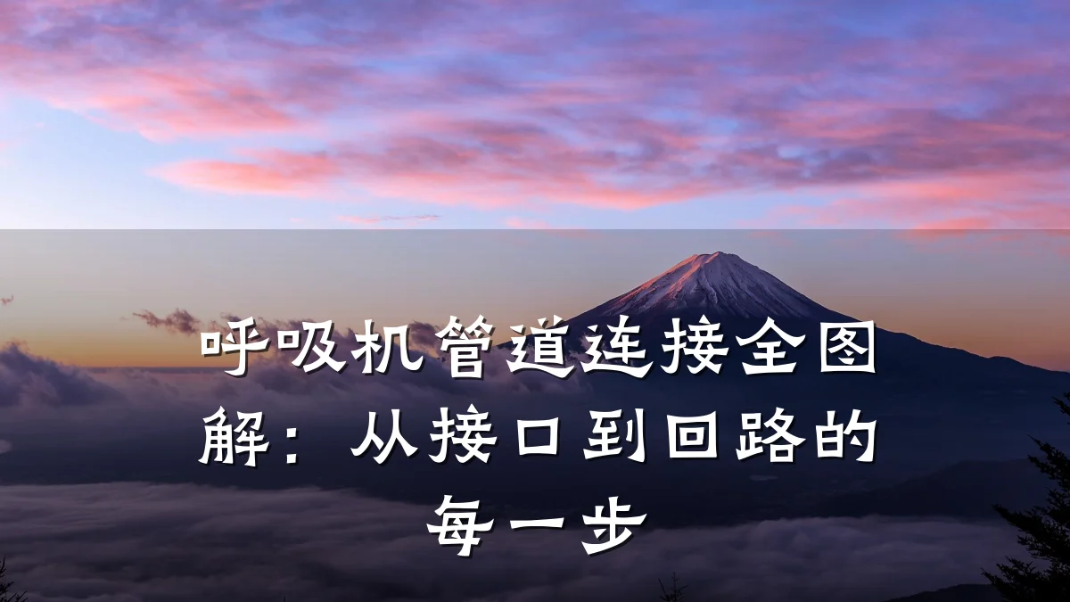 呼吸机管道连接全图解:从接口到回路的每一步