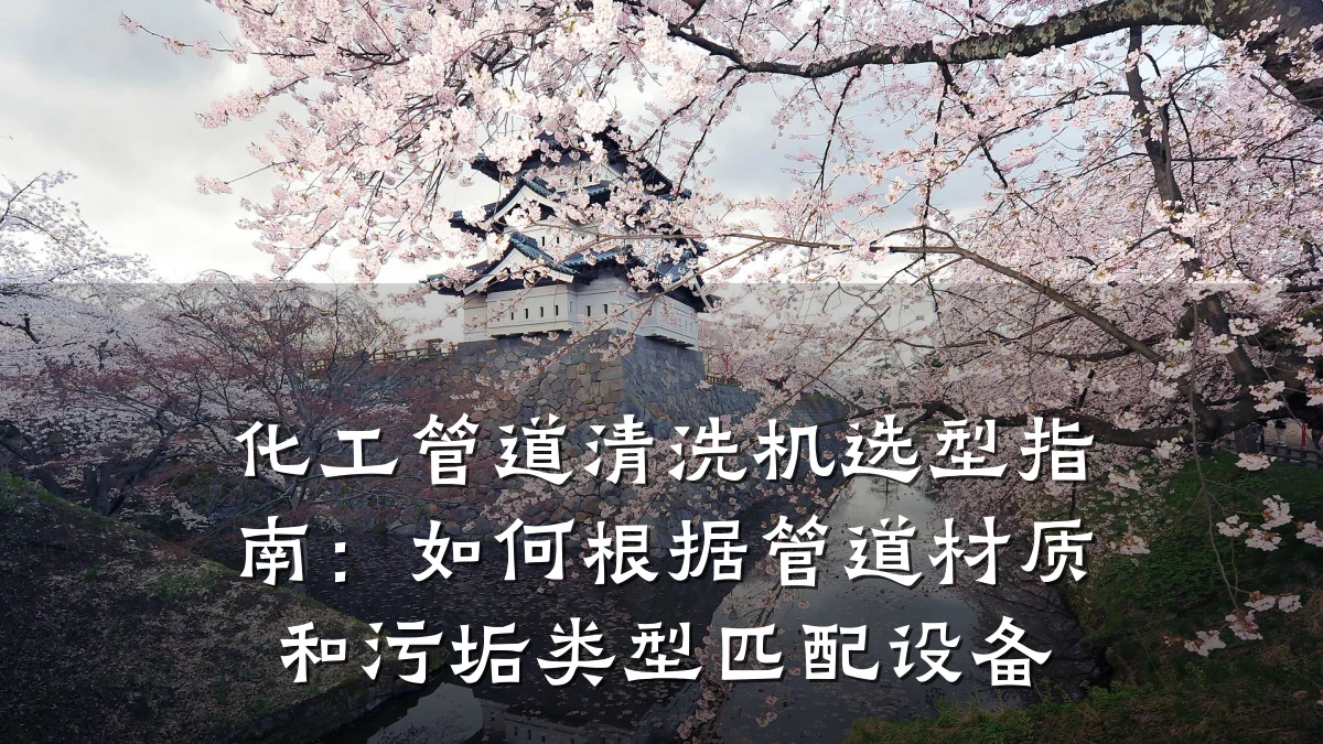 化工管道清洗机选型指南:如何根据管道材质和污垢类型匹配设备