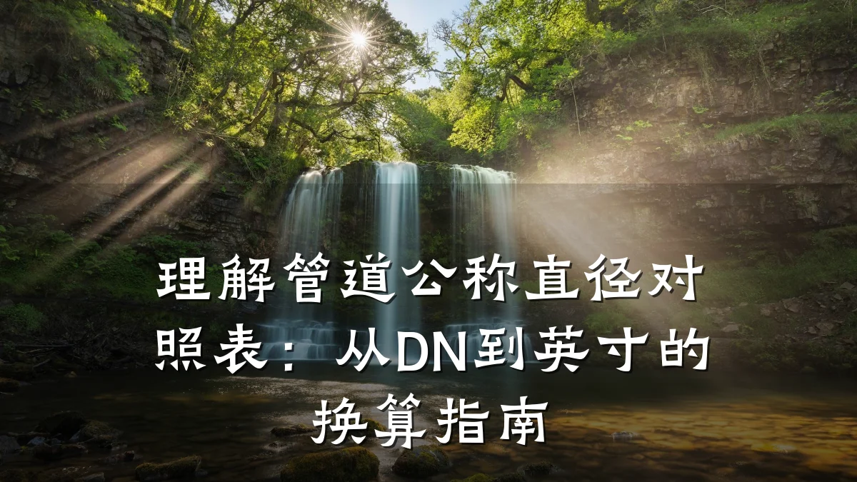 理解管道公称直径对照表:从DN到英寸的换算指南