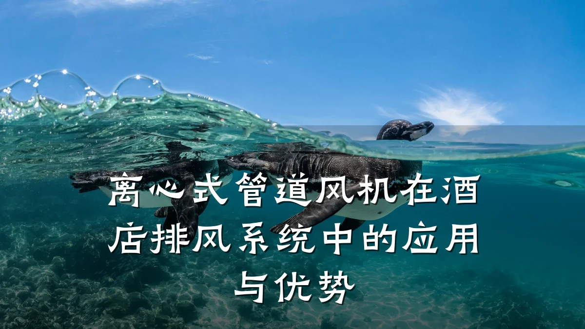 离心式管道风机在酒店排风系统中的应用与优势