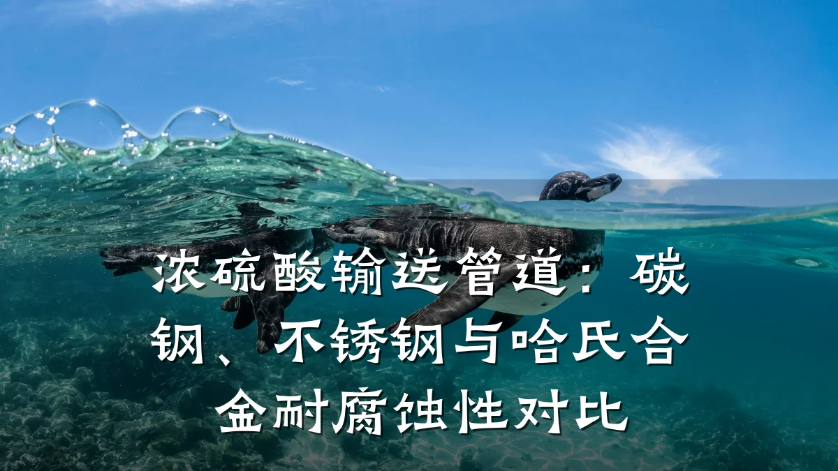 浓硫酸输送管道:碳钢、不锈钢与哈氏合金耐腐蚀性对比