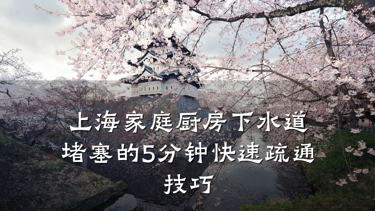 上海家庭厨房下水道堵塞的5分钟快速疏通技巧