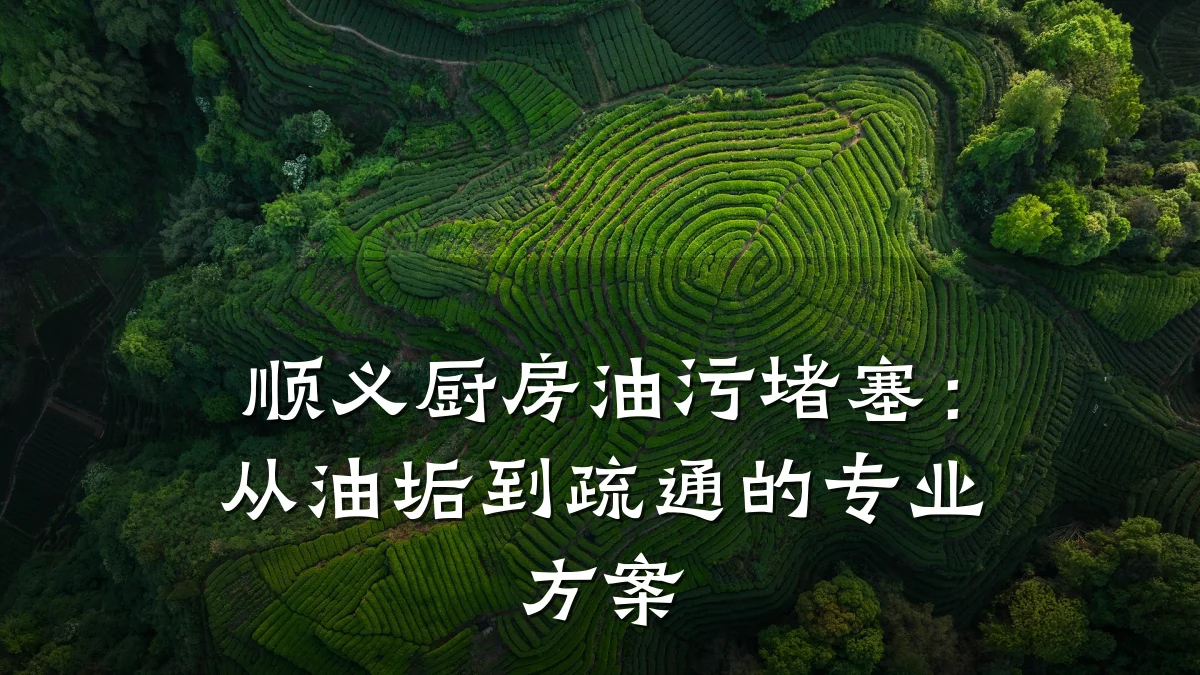顺义厨房油污堵塞:从油垢到疏通的专业方案