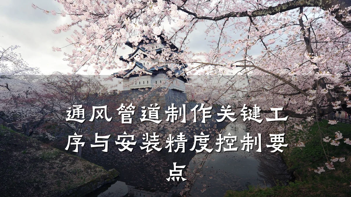 通风管道制作关键工序与安装精度控制要点