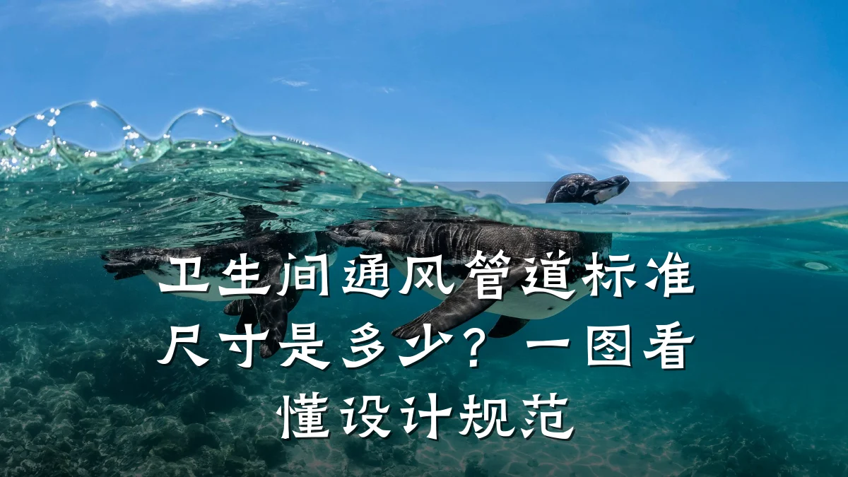 卫生间通风管道标准尺寸是多少?一图看懂设计规范