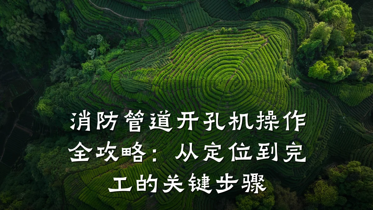 消防管道开孔机操作全攻略:从定位到完工的关键步骤
