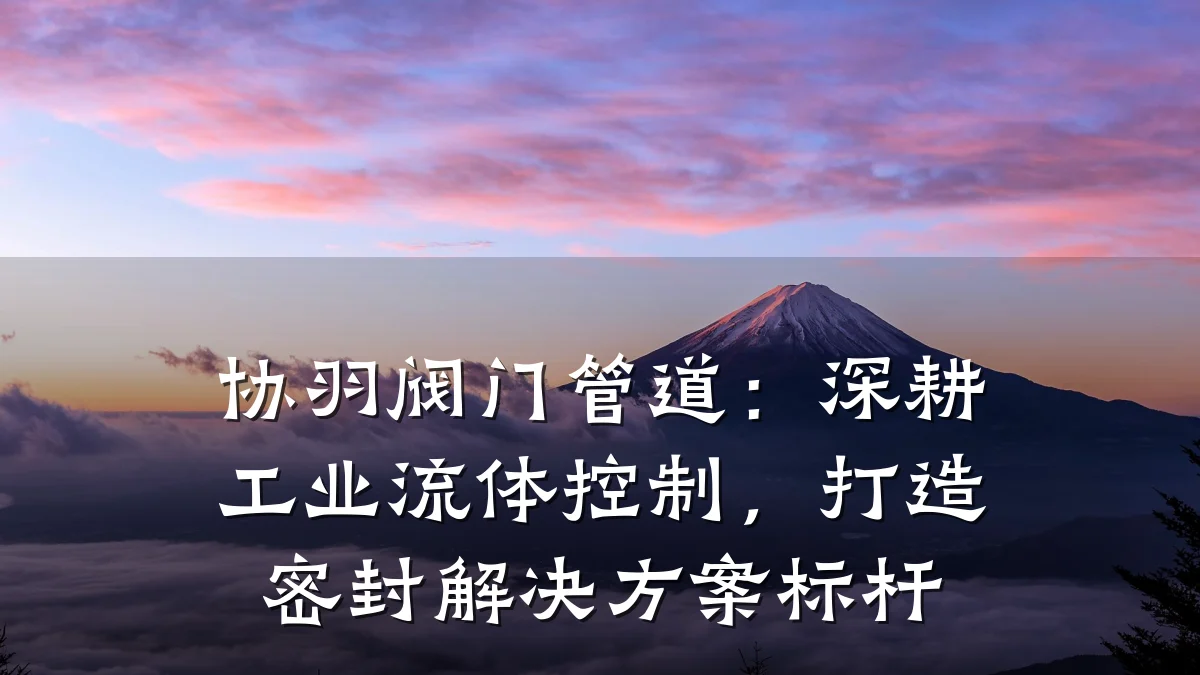 协羽阀门管道:深耕工业流体控制,打造密封解决方案标杆