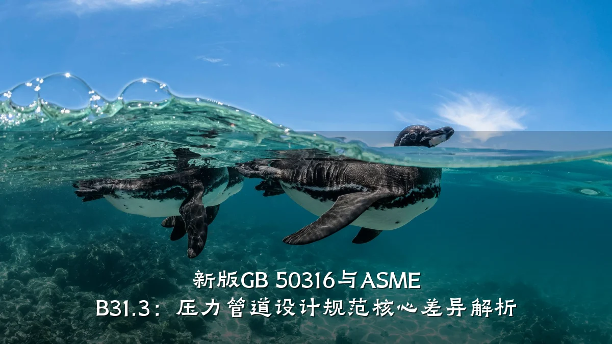新版GB 50316与ASME B31.3:压力管道设计规范核心差异解析