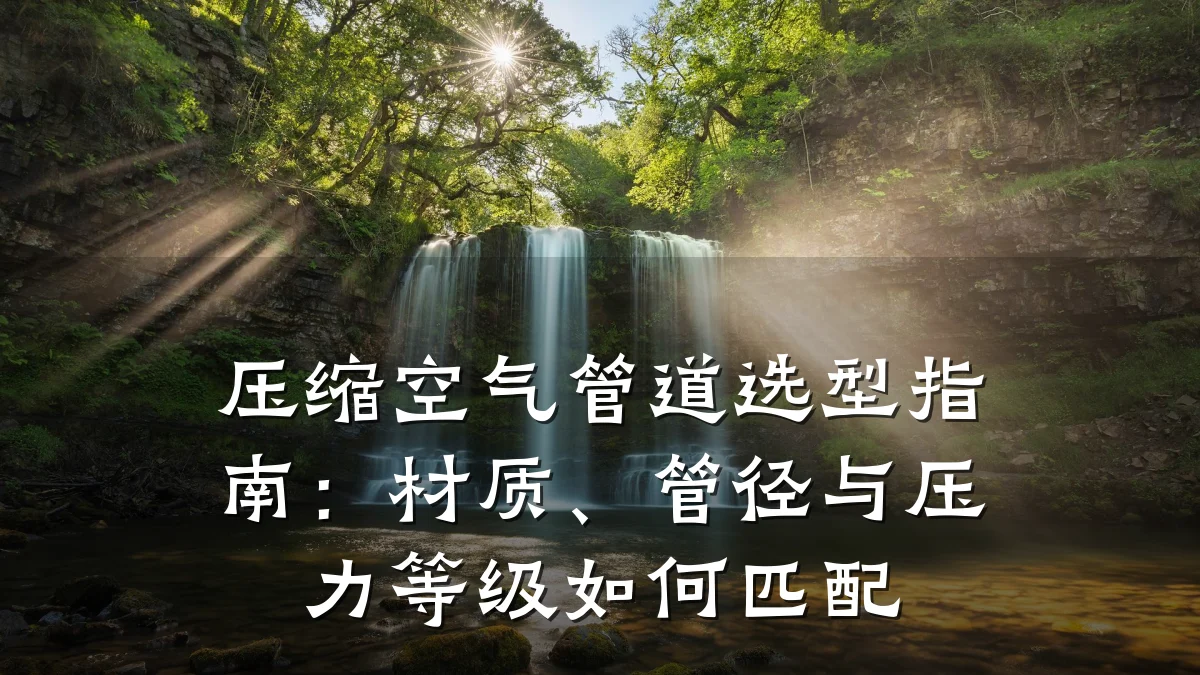 压缩空气管道选型指南:材质、管径与压力等级如何匹配