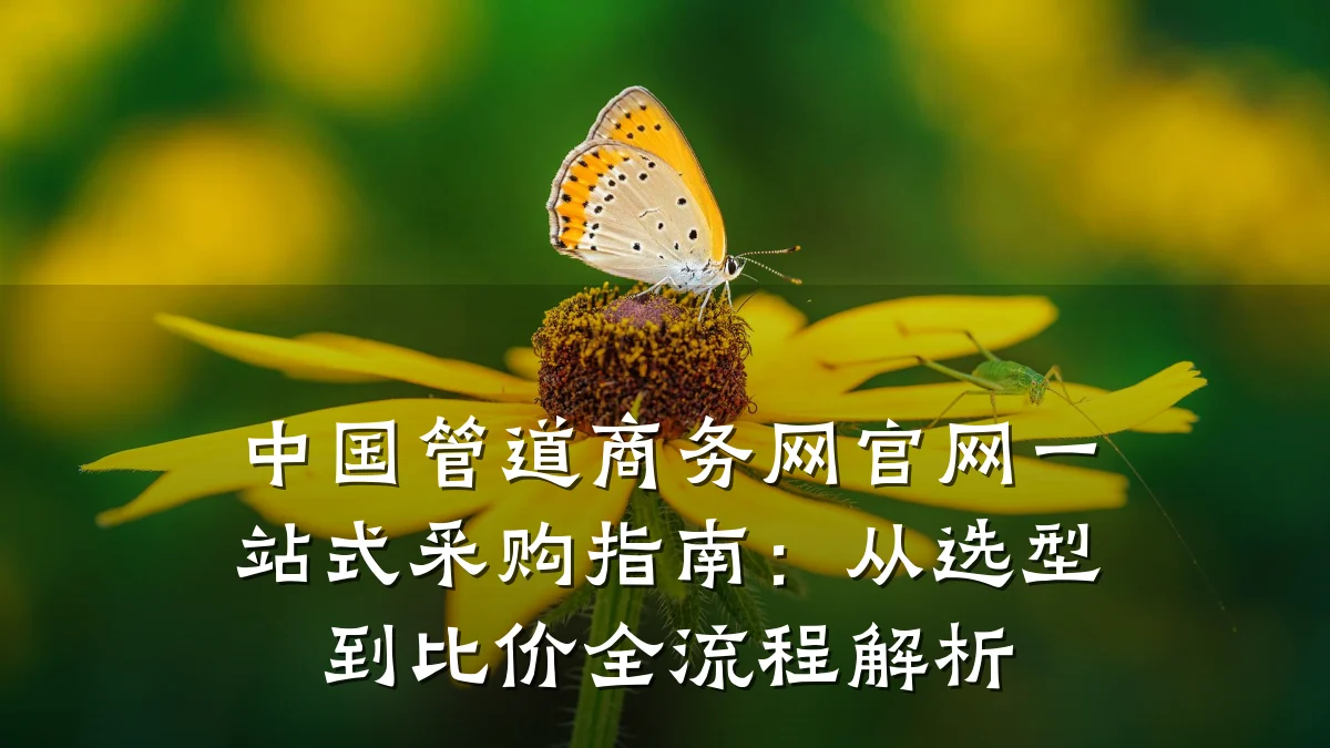 中国管道商务网官网一站式采购指南：从选型到比价全流程解析