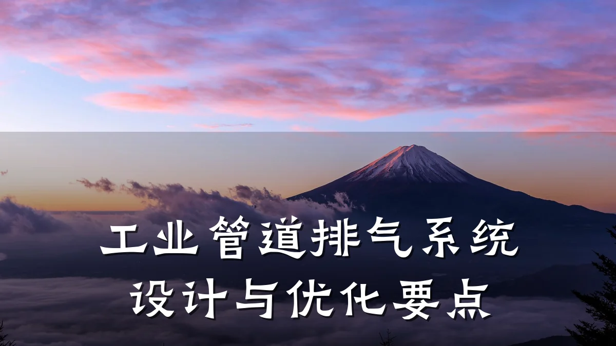 工业管道排气系统设计与优化要点