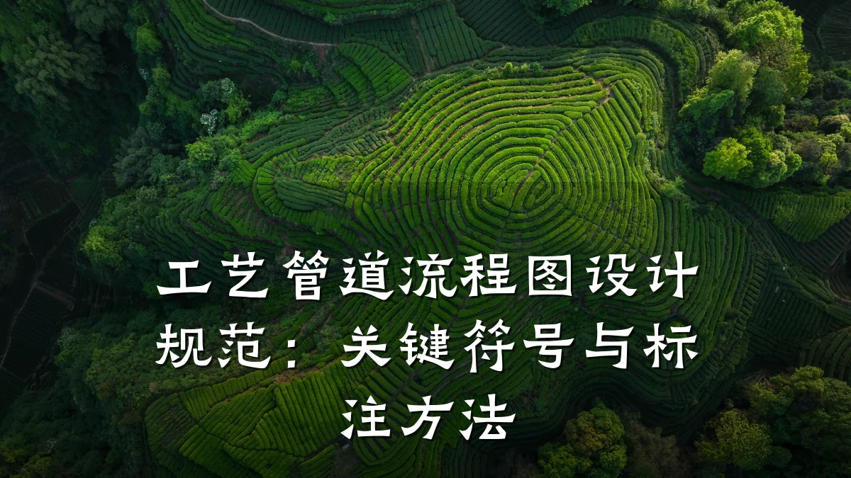 工艺管道流程图设计规范：关键符号与标注方法