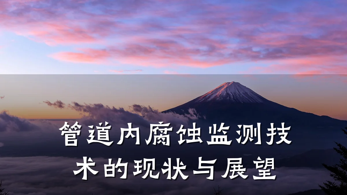管道内腐蚀监测技术的现状与展望
