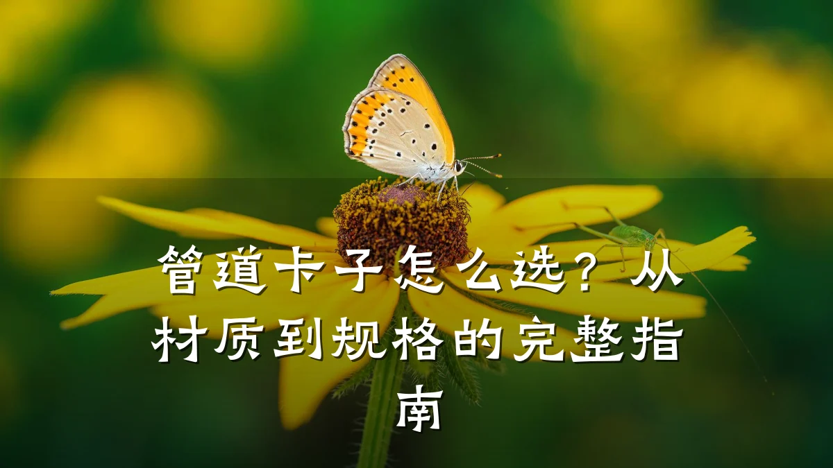 管道卡子怎么选？从材质到规格的完整指南