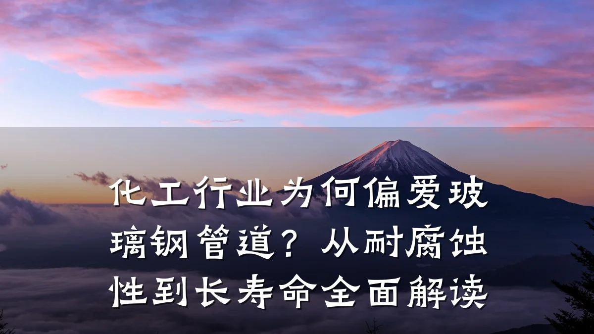 化工行业为何偏爱玻璃钢管道？从耐腐蚀性到长寿命全面解读