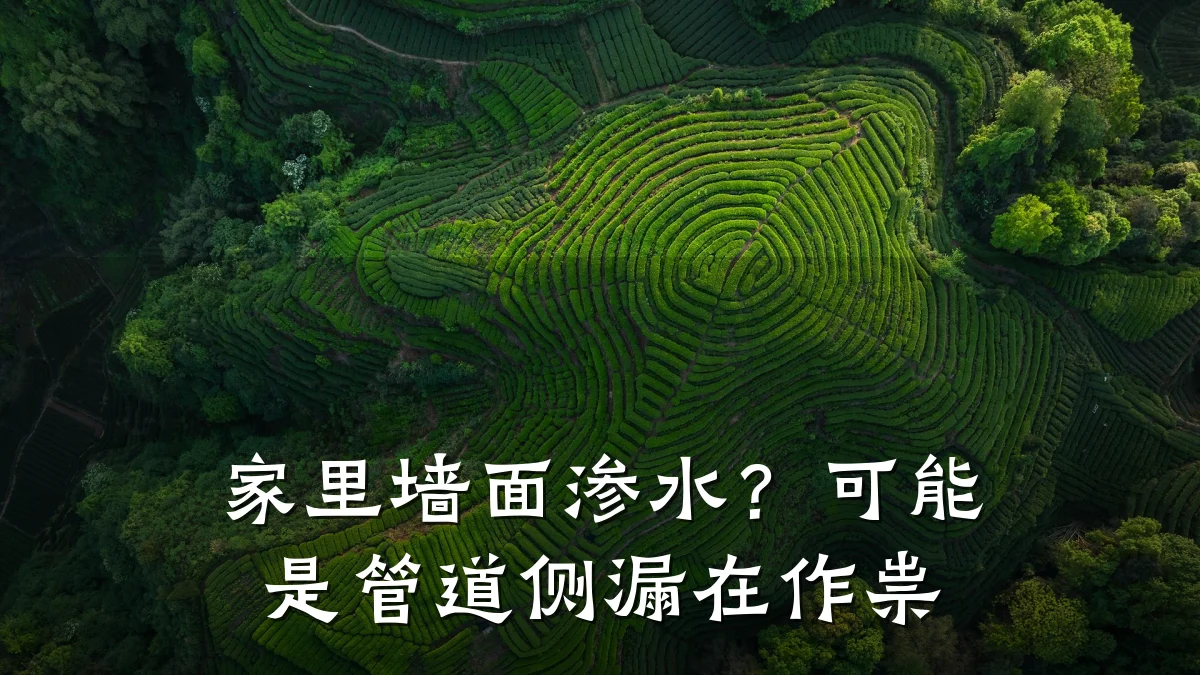 家里墙面渗水?可能是管道侧漏在作祟