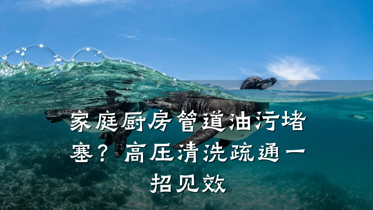 家庭厨房管道油污堵塞?高压清洗疏通一招见效