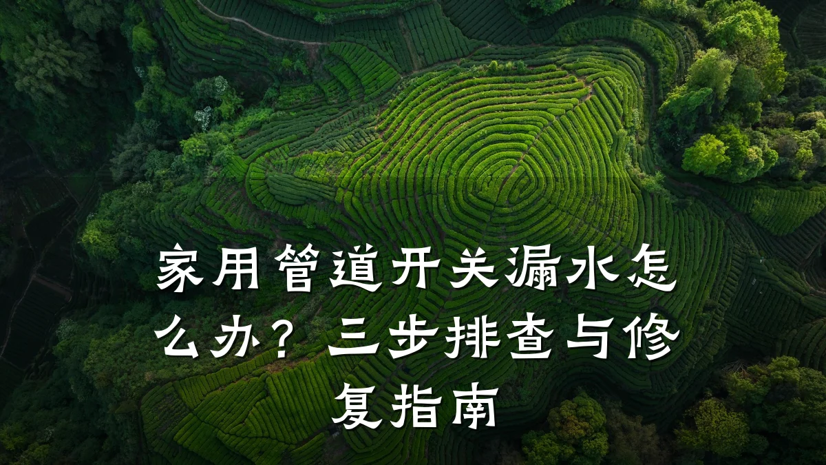 家用管道开关漏水怎么办?三步排查与修复指南