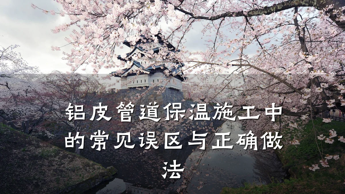铝皮管道保温施工中的常见误区与正确做法