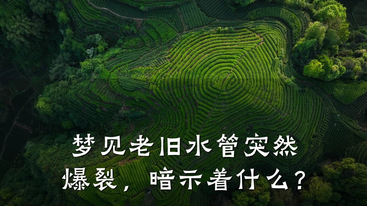 梦见老旧水管突然爆裂,暗示着什么?