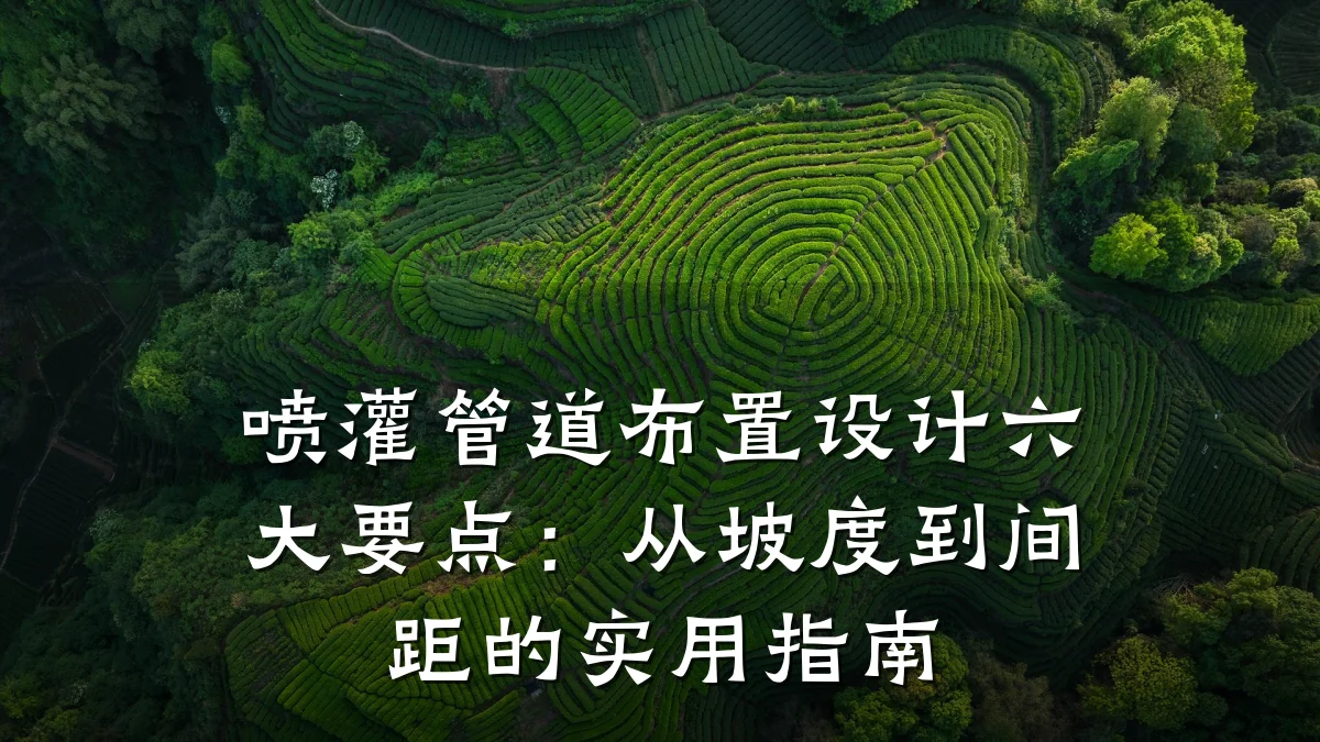 喷灌管道布置设计六大要点:从坡度到间距的实用指南