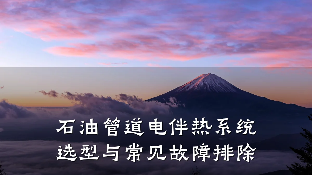 石油管道电伴热系统选型与常见故障排除