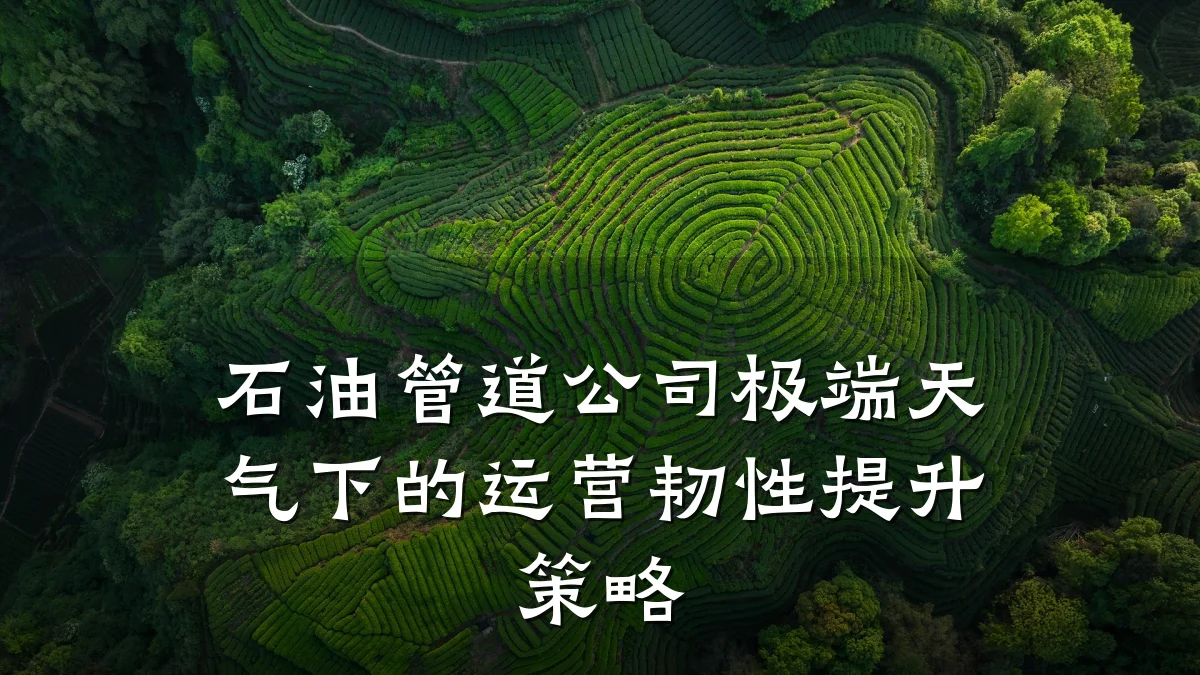 石油管道公司极端天气下的运营韧性提升策略