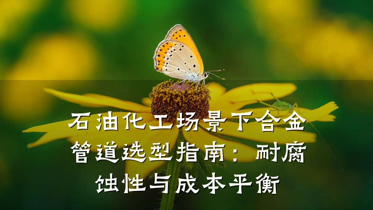 石油化工场景下合金管道选型指南:耐腐蚀性与成本平衡