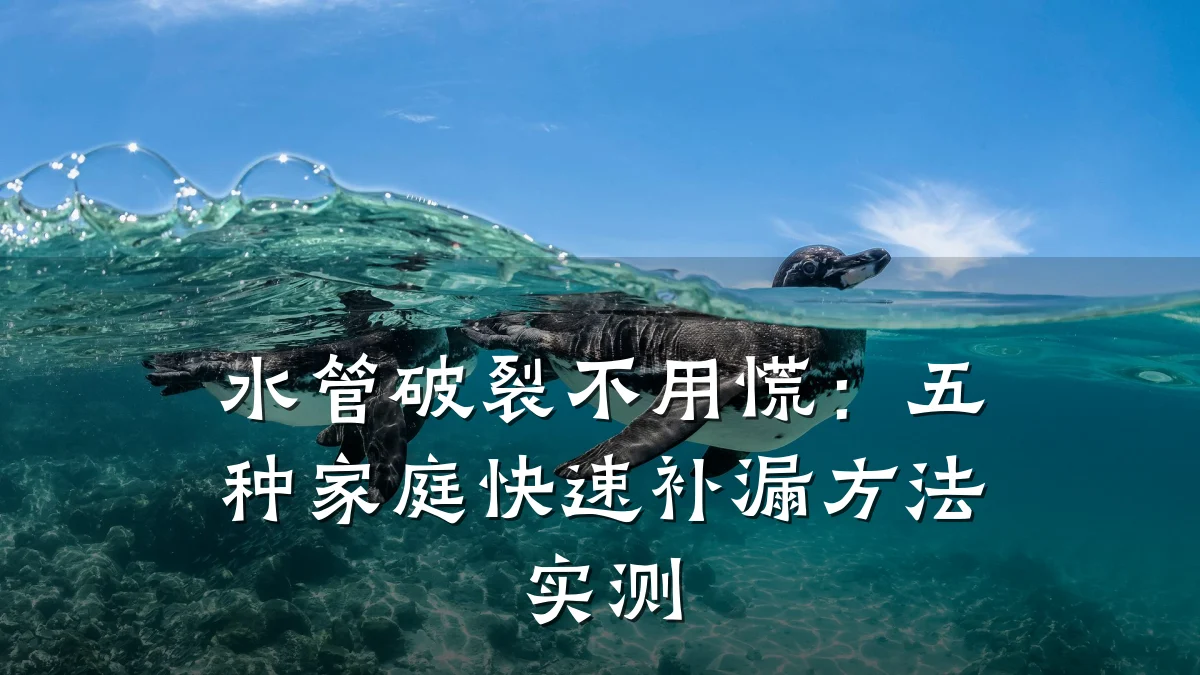 水管破裂不用慌:五种家庭快速补漏方法实测