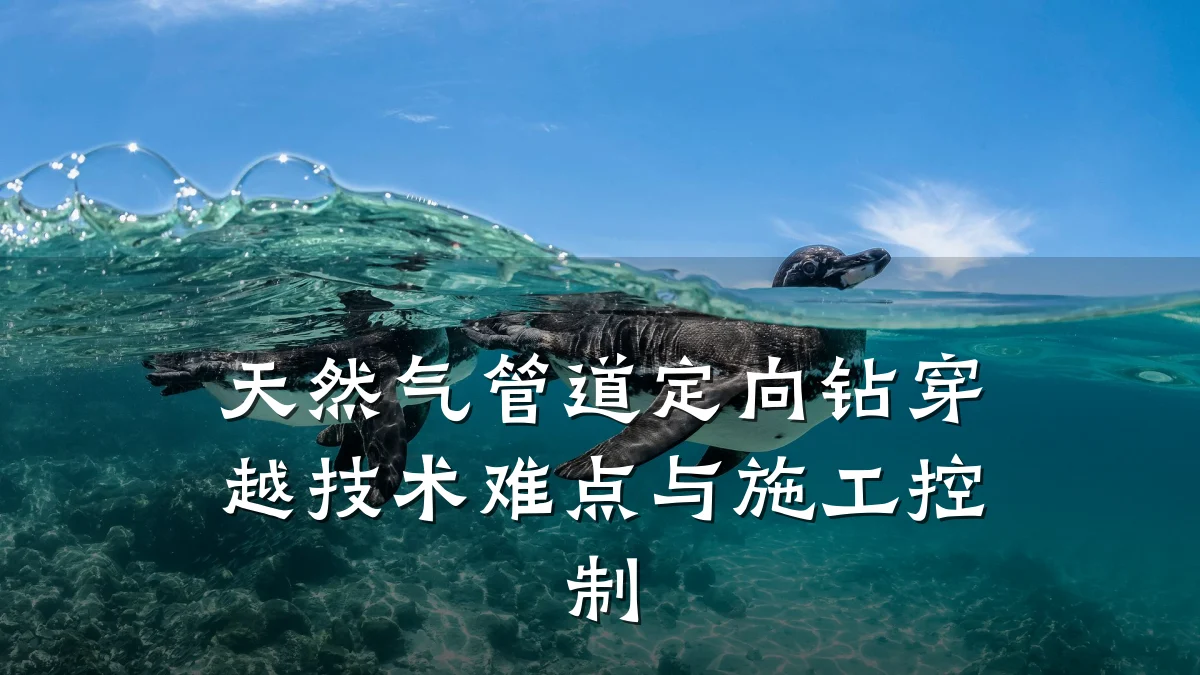 天然气管道定向钻穿越技术难点与施工控制