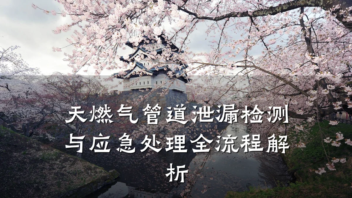 天燃气管道泄漏检测与应急处理全流程解析