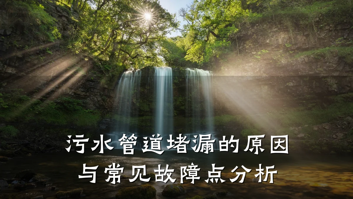 污水管道堵漏的原因与常见故障点分析