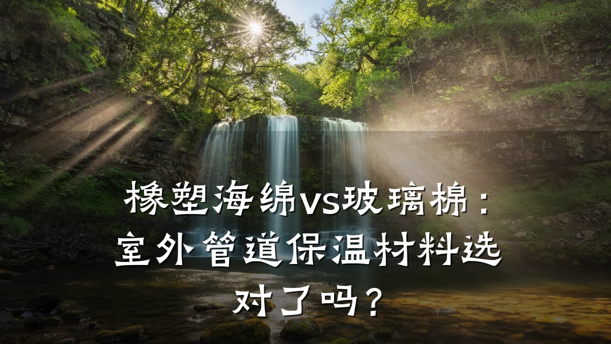 橡塑海绵vs玻璃棉:室外管道保温材料选对了吗?