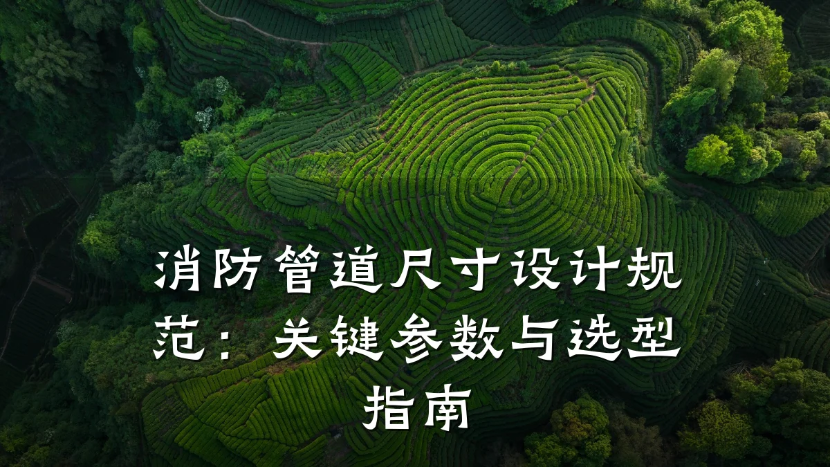 消防管道尺寸设计规范:关键参数与选型指南