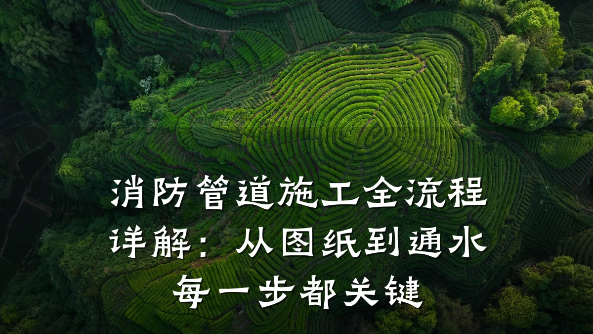 消防管道施工全流程详解:从图纸到通水每一步都关键