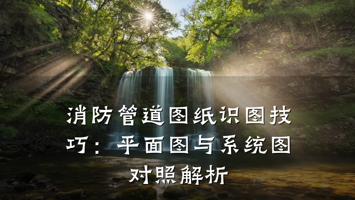 消防管道图纸识图技巧:平面图与系统图对照解析