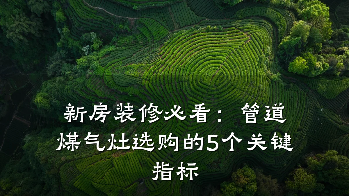 新房装修必看:管道煤气灶选购的5个关键指标